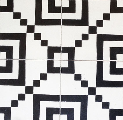 Tetuan B&W Encaustic Cement Tiles 20cm*20cm*1.5cm